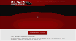 Desktop Screenshot of mckenziesauction.com