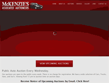 Tablet Screenshot of mckenziesauction.com